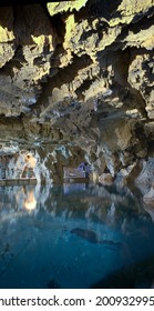 The Formation Of Rocks And Lime And Shale In Ali Sadr Cave In Hamedan, Iran