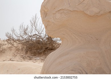 Formation With Sand And Wind Erosion