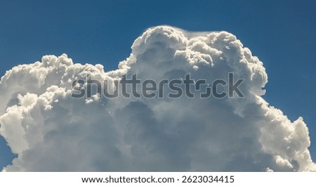 Formation of thunderclouds in the sping sky