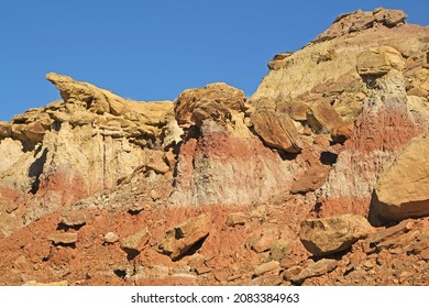 Formations At Gooseberry Badlands In Wyoming