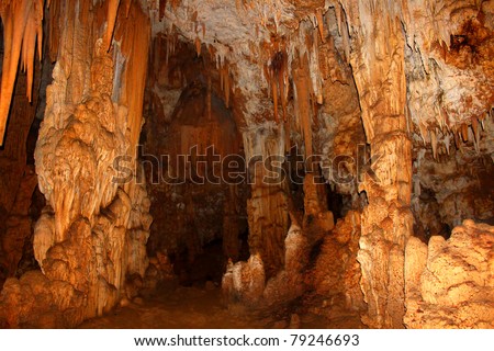 Formations inside the Cueva Del Viento of Guajataca Forest Reserve - Puerto Rico
