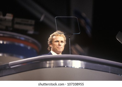 Former Congressman Joseph Kennedy Addresses Crowd At The 1992 Democratic National Convention At Madison Square Garden, New York