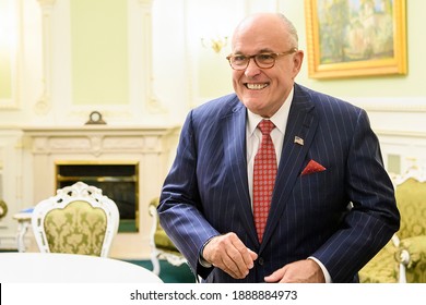 Former New York CIty Mayor Rudy Giuliani During Visit To Kyiv, Ukraine. June 2017 