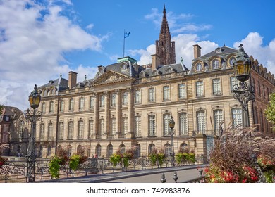 Former Residence Of The Prince-bishops And Cardinals Of The House Of Rohan, An Ancient French Noble Family / Palais Rohan In Strasbourg, France / Major Architectural, Historical And Cultural Landmark