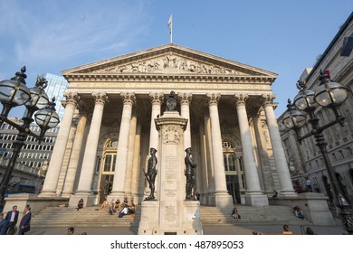 Former Royal Stock Exchange Building In London - LONDON / ENGLAND - SEPTEMBER 14, 2016