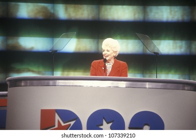 Former Texas Governor Ann Richards Addresses Crowd At The 1992 Democratic National Convention At Madison Square Garden, New York