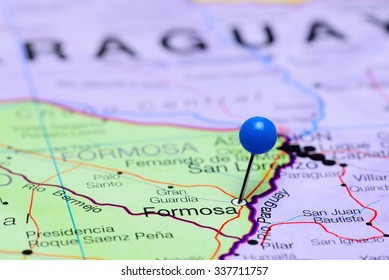 Formosa Pinned On A Map Of Argentina 