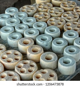 Forms For The Production Of African Beads. Manufacturing In West Africa. Craftsmanship. 