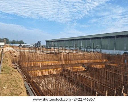 formwork of areas under construction