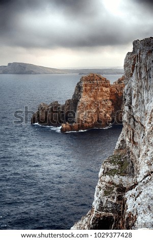 Similar – Cape with cliffs and sea