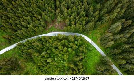 Forrest Drone Footage Featuring The South Carinthian Alps In 4k Resolution