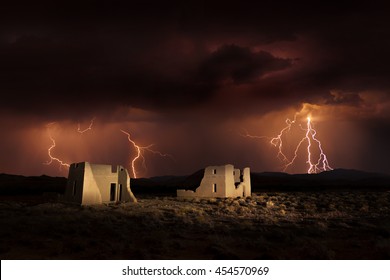 Fort Churchill,  Nevada, USA, Are The Remains Of A United States Army Fort And A Waystation On The Pony Express And Central Overland Routes Dating Back To 1860.