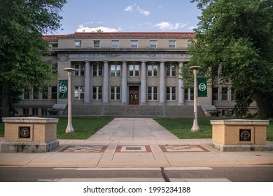 Fort Collins, Colorado - June 8, 2021: Colorado State University (CSU) campus building
