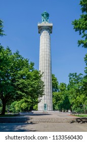 Fort Green Park Memorial To Prison Ship Martyrs, Brooklyn New York On Bright Day