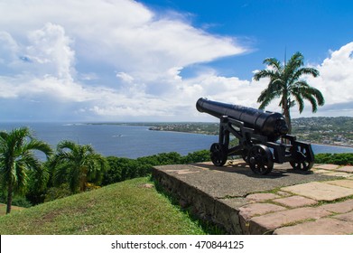 Fort King George overlooking Scarborough in Tobago