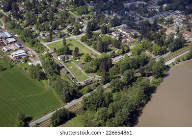 Fort Langley And Fraser River