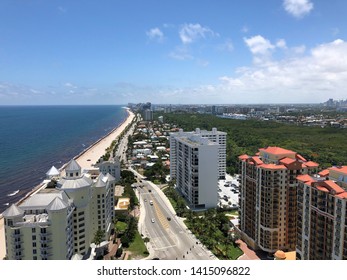 Fort Lauderdale Beach Skyline View From 28 Floors Up