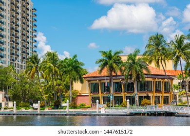 FORT LAUDERDALE, FL, USA - JULY 8, 2019: Huizenga Pavilion Broward Center For The Performing Arts