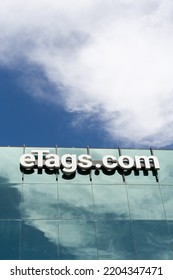 FORT LAUDERDALE, FL, USA - JULY 4, 2022: Etags.com Corporate Headquarters Exterior And Trademark Logo.