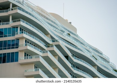 Fort Lauderdale, FL, USA - March 27, 2022: Photo Of The Ritz Carlton Luxury Waterfront Hotel