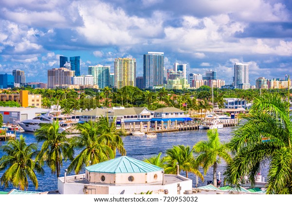 Fort Lauderdale Florida Usa Skyline Stock Photo Edit Now