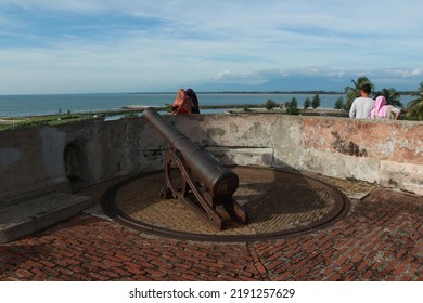 The Fort Marlborough, The Historical Heritage Of The British Colonization In Bengkulu, Sumatra, Indonesia. Dec. 14, 2013. 