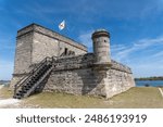 Fort Matanzas National Monument in St. Augustine, Florida. Spanish fort to guard Matanzas Inlet in conjunction with the Castillo de San Marcos National Monument. 