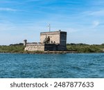 Fort Matanzas National Monument in St. Augustine, Florida. Spanish fort to guard Matanzas Inlet in conjunction with the Castillo de San Marcos National Monument. 