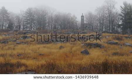 Fort in the mist, Gettysburg PA