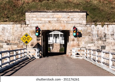 Fort Monroe In Hampton, Virginia Bridge And Tunnel