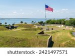 Fort Moultrie, small fortifications and ammunitions bunkers that run along the coast of Sullivan