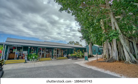 FORT MYERS, FLORIDA: JAN 17, 2020 - Edison And Ford Winter Estates. Museum Entrance.