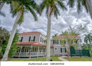 FORT MYERS, FLORIDA: JAN 17, 2020 - Edison And Ford Winter Estates. Thomas Edison Home.