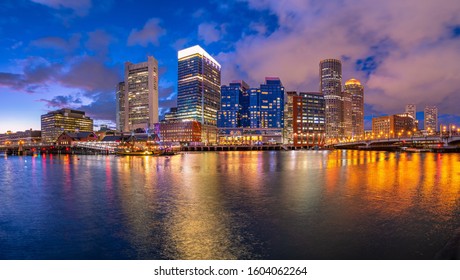 Fort Point Neighborhood Along Boston Harbor