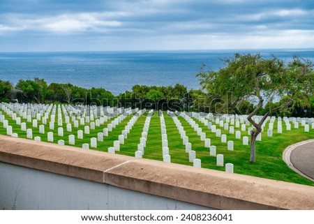 Fort Rosecrans National Cemetery in San Diego, California. Stock photo © 