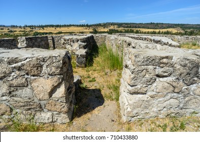 Fort Ruins At Fort Spokane In Lake Roosevelt National Recreation Area