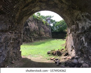 Fort San Lorenzo In The Lower Abandoned Moat In Panama