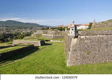 Fort Walls Of The Medieval Town Of Valenca Do Minho