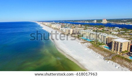 Fort Walton Beach aerial view, FL. Stock photo © 