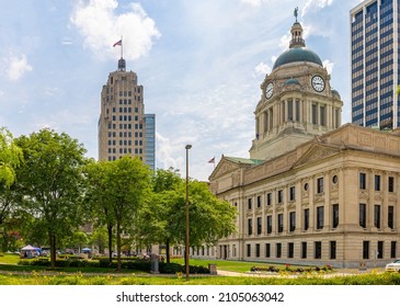 Fort Wayne, Indiana, USA - August 21, 2021: The Allen County Courthouse