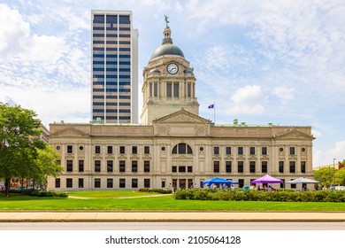 Fort Wayne, Indiana, USA - August 21, 2021: The Allen County Courthouse