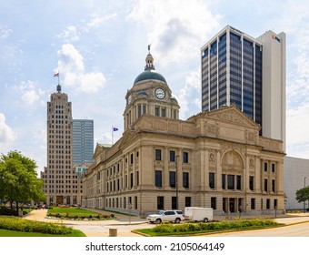 Fort Wayne, Indiana, USA - August 21, 2021: The Allen County Courthouse