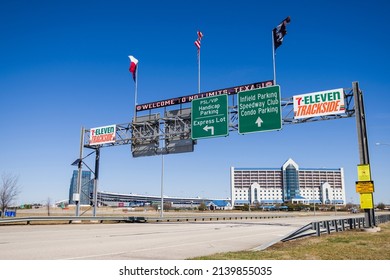 Fort Worth, Texas - March 23, 2022: Texas Motor Speedway NASCAR Racetrack Entrance