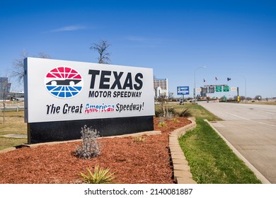 Fort Worth, Texas - March 23, 2022: Texas Motor Speedway NASCAR Racetrack Entrance