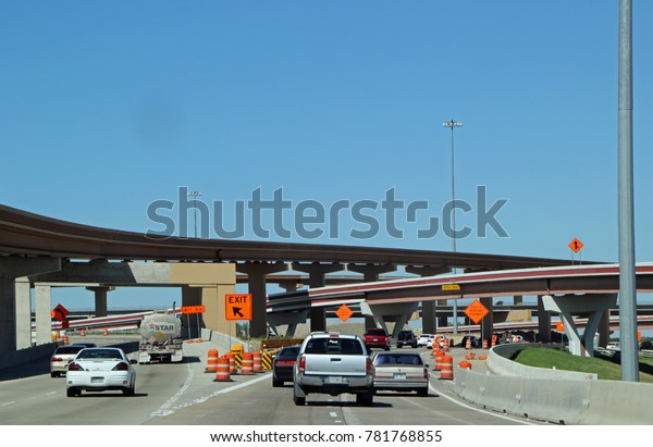 FORT WORTH, TEXAS - OCTOBER 07:\
Highway Construction on Texas State Highway 26 Texas\
2013