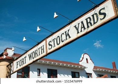 Fort Worth, Texas - September 26 2019: Stock Yards Banner