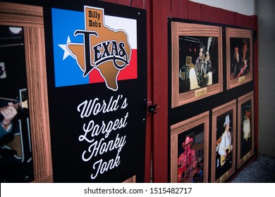 Fort Worth, Texas - September 26 2019: Billy Bob's World's Largest Honk Ytonk Dance Hall
