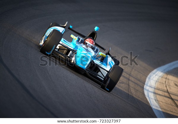 Fort Worth, Texas, USA - June 7th 2013 - Izod\
Indycar Series Firestone 550 - Texas Motor Speedway - Schmidt\
Peterson Hamilton HP Motorsports Indy driver, Simon Pagenaud (77)\
during Saturday practice.