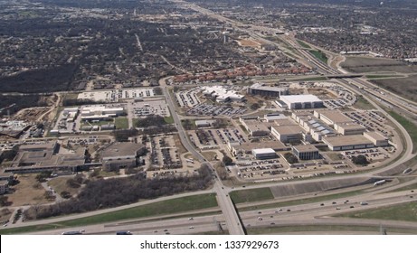 Fort Worth, Tex./USA-March 5, 2018: The American Airlines integrated operations center sits just south of the DFW International Airport.                                