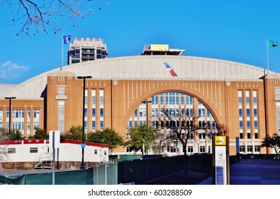 FORT WORTH, TX -23 JAN 2017- View Of The American Airlines Center, A Multipurpose Arena Located In Dallas, Texas. AA Is Headquartered In Dallas.